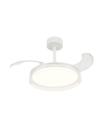 GLASS FAN * PLAFÓN / VENTILADOR 44 CM - BLANCO-TRANSPARENTE